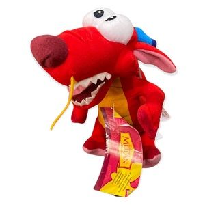 Disney Mulan Mushu Animated Beanie Plush 8” NWT